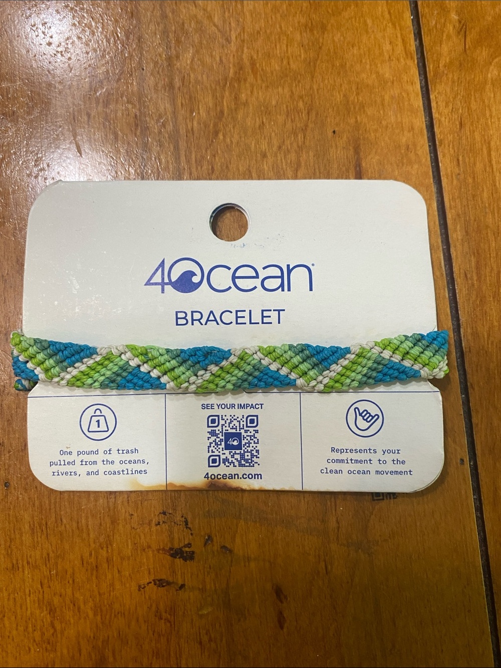 4Ocean Bracelet. Keeps Oceans clean. NWT